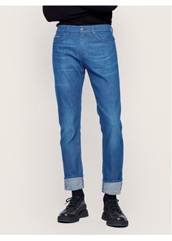 Boss Jeansy Slim Fit Delaware3-1 50437899 Granatowy Slim Fit ze sklepu MODIVO w kategorii Jeansy męskie - zdjęcie 181163832