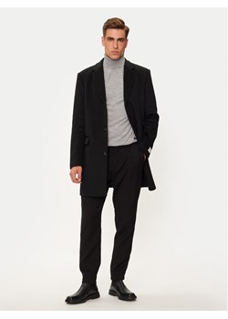 Calvin Klein Płaszcz wełniany K10K113664 Czarny Regular Fit ze sklepu MODIVO w kategorii Płaszcze męskie - zdjęcie 181163864