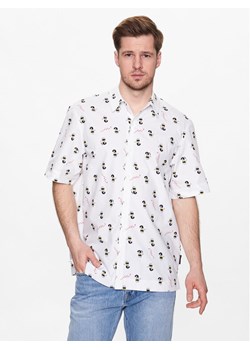KARL LAGERFELD Koszula DISNEY 605994 532670 Biały Regular Fit ze sklepu MODIVO w kategorii Koszule męskie - zdjęcie 181163894