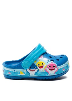 Crocs Klapki Crocsflbaby Shark Band Clog T 207066 Niebieski ze sklepu MODIVO w kategorii Klapki dziecięce - zdjęcie 181164043
