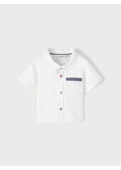 NAME IT Koszula 13216655 Biały Regular Fit ze sklepu MODIVO w kategorii Ubranka do chrztu - zdjęcie 181164201