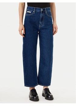 Calvin Klein Jeans Jeansy Barrel J20J225004 Granatowy Loose Fit ze sklepu MODIVO w kategorii Jeansy damskie - zdjęcie 181164382