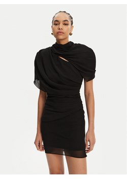 JACQUEMUS Sukienka koktajlowa 24H251DR130-1555 Czarny Regular Fit ze sklepu MODIVO w kategorii Sukienki - zdjęcie 181164553