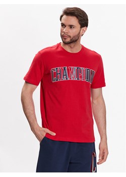 Champion T-Shirt Bookstore 218512 Czerwony Regular Fit ze sklepu MODIVO w kategorii T-shirty męskie - zdjęcie 181164623