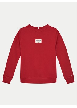 Tommy Hilfiger Bluza KB0KB09315 Czerwony Regular Fit ze sklepu MODIVO w kategorii Bluzy chłopięce - zdjęcie 181164994