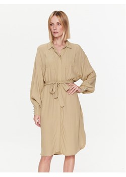 Bruuns Bazaar Sukienka koszulowa Lilli Thilda BBW3312 Brązowy Regular Fit ze sklepu MODIVO w kategorii Sukienki - zdjęcie 181165004