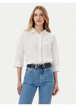 Tommy Hilfiger Koszula WW0WW46169 Biały Loose Fit ze sklepu MODIVO w kategorii Koszule damskie - zdjęcie 181165091