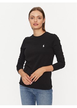 Polo Ralph Lauren Bluzka 211898699003 Czarny Regular Fit ze sklepu MODIVO w kategorii Bluzki damskie - zdjęcie 181165312