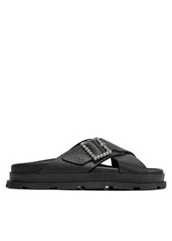 Pollini Klapki SA28164G1ITD0000 Czarny ze sklepu MODIVO w kategorii Klapki damskie - zdjęcie 181165420