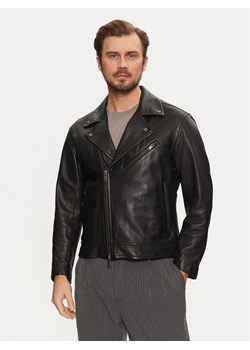 BOSS Kurtka skórzana Jolush 50530258 Czarny Regular Fit ze sklepu MODIVO w kategorii Kurtki męskie - zdjęcie 181165493