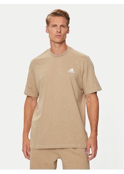 adidas T-Shirt Seasonal Essentials IY6605 Beżowy Regular Fit ze sklepu MODIVO w kategorii T-shirty męskie - zdjęcie 181165570