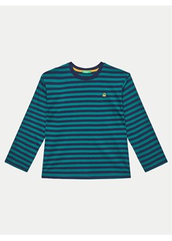 United Colors Of Benetton Bluzka 3GZ3C10JW Niebieski Regular Fit ze sklepu MODIVO w kategorii T-shirty chłopięce - zdjęcie 181165773