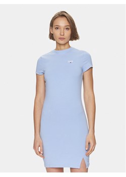 Tommy Jeans Sukienka letnia Script DW0DW17926 Błękitny Regular Fit ze sklepu MODIVO w kategorii Sukienki - zdjęcie 181165774