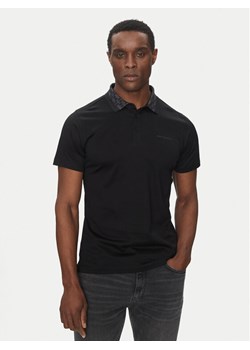 KARL LAGERFELD Polo 745001 552200 Czarny Slim Fit ze sklepu MODIVO w kategorii T-shirty męskie - zdjęcie 181165904