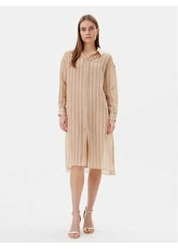 LOLA CASADEMUNT Koszula LS2515045 Beżowy Relaxed Fit ze sklepu MODIVO w kategorii Koszule damskie - zdjęcie 181165930