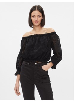 Guess Bluzka Rafa W3GH95 WFDC0 Czarny Regular Fit ze sklepu MODIVO w kategorii Bluzki damskie - zdjęcie 181165973