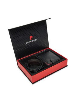 Pierre Cardin Zestaw portfel i pasek ZG-EX-13 Czarny ze sklepu MODIVO w kategorii Paski męskie - zdjęcie 181165981