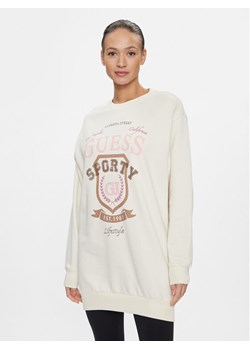 Guess Bluza Graphic V4RQ11 K68I0 Écru Regular Fit ze sklepu MODIVO w kategorii Bluzy damskie - zdjęcie 181166010