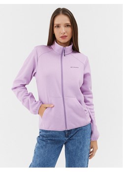 Columbia Polar Col Hike Tech Fleece FZ Fioletowy Regular Fit ze sklepu MODIVO w kategorii Bluzy damskie - zdjęcie 181166123