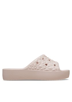 Crocs Klapki Classic Platform Geometric Slide W 209564 Różowy ze sklepu MODIVO w kategorii Klapki damskie - zdjęcie 181166170