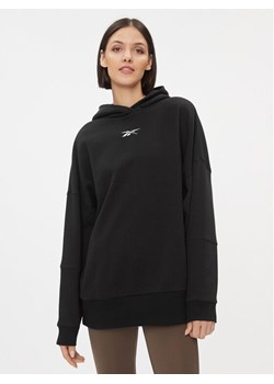 Reebok Bluza Lux H51828 Czarny Oversize ze sklepu MODIVO w kategorii Bluzy damskie - zdjęcie 181166180
