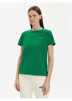 Tommy Hilfiger T-Shirt 1985 WW0WW37877 Zielony Regular Fit ze sklepu MODIVO w kategorii Bluzki damskie - zdjęcie 181166190