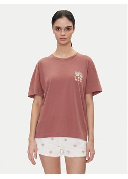 Lee T-Shirt Vintage 112363834 Różowy Relaxed Fit ze sklepu MODIVO w kategorii Bluzki damskie - zdjęcie 181166253