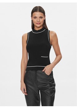 Armani Exchange Top 3DYH2A YMH6Z 1200 Czarny Regular Fit ze sklepu MODIVO w kategorii Bluzki damskie - zdjęcie 181166701