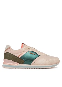 Pepe Jeans Sneakersy London Mix PLS40044 Różowy ze sklepu MODIVO w kategorii Buty sportowe damskie - zdjęcie 181166771