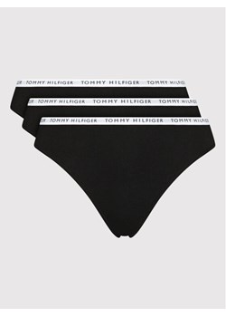 Tommy Hilfiger Komplet 3 par stringów UW0UW02829 Czarny ze sklepu MODIVO w kategorii Majtki damskie - zdjęcie 181166933