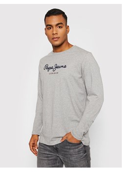 Pepe Jeans Longsleeve Eggo PM508209 Szary Regular Fit ze sklepu MODIVO w kategorii T-shirty męskie - zdjęcie 181167014