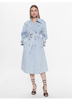 Pinko Trencz Partita 100586 A0MX Niebieski Regular Fit ze sklepu MODIVO w kategorii Płaszcze damskie - zdjęcie 181167030