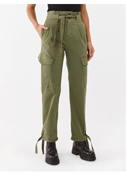 Pinko Spodnie materiałowe 101786 A15L Zielony Regular Fit ze sklepu MODIVO w kategorii Spodnie damskie - zdjęcie 181167061