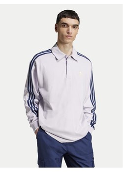 adidas Polo adicolor Rugby JC9916 Fioletowy Regular Fit ze sklepu MODIVO w kategorii T-shirty męskie - zdjęcie 181167070