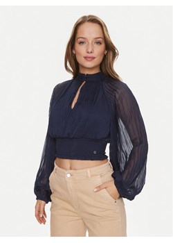 Guess Bluzka Bianca W4RH69 WDW52 Granatowy Regular Fit ze sklepu MODIVO w kategorii Bluzki damskie - zdjęcie 181167131