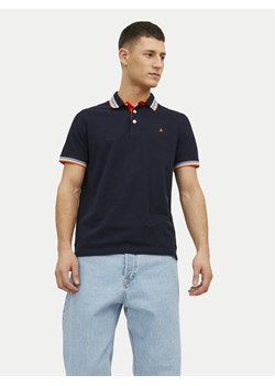 Jack&Jones Polo Paulos 12136668 Granatowy Slim Fit ze sklepu MODIVO w kategorii T-shirty męskie - zdjęcie 181167252