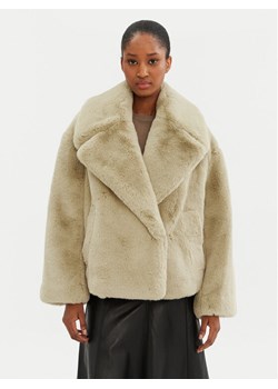 Boss Futro Curmeta 50524986 Beżowy Oversize ze sklepu MODIVO w kategorii Futra damskie - zdjęcie 181167370