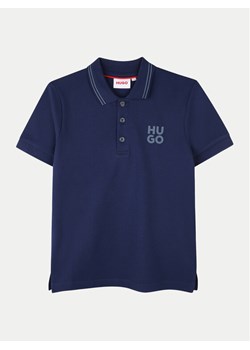 Hugo Polo G00159 M Niebieski Regular Fit ze sklepu MODIVO w kategorii T-shirty chłopięce - zdjęcie 181167433