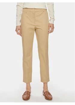 Weekend Max Mara Spodnie materiałowe Cecco 2415131032 Brązowy Slim Fit ze sklepu MODIVO w kategorii Spodnie damskie - zdjęcie 181167472