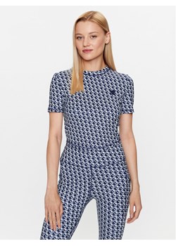 Guess T-Shirt V3GP18 MC03W Granatowy Regular Fit ze sklepu MODIVO w kategorii Bluzki damskie - zdjęcie 181167490