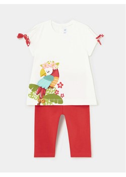 Mayoral Komplet t-shirt i legginsy 1738 Czerwony Regular Fit ze sklepu MODIVO w kategorii Komplety niemowlęce - zdjęcie 181167571