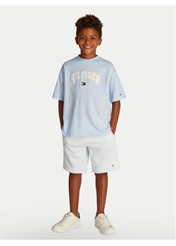 Tommy Hilfiger T-Shirt Varsity KB0KB09533 S Błękitny Regular Fit ze sklepu MODIVO w kategorii T-shirty chłopięce - zdjęcie 181167862