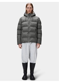 Rains Kurtka zimowa 15120 Szary Regular Fit ze sklepu MODIVO w kategorii Kurtki damskie - zdjęcie 181167934