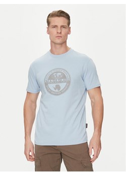 Napapijri T-Shirt S-Bollo NP0A4I3C Błękitny Regular Fit ze sklepu MODIVO w kategorii T-shirty męskie - zdjęcie 181167961