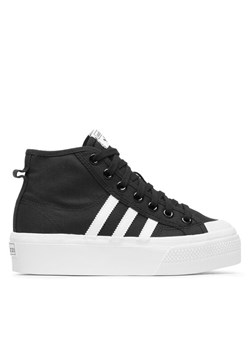 adidas Sneakersy Nizza Platform Mid W FY2783 Czarny ze sklepu MODIVO w kategorii Trampki damskie - zdjęcie 181168070