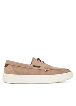 Tommy Hilfiger Półbuty Modern Light Hybrid Suede Boat S FM0FM05352 Brązowy ze sklepu MODIVO w kategorii Mokasyny męskie - zdjęcie 181168602