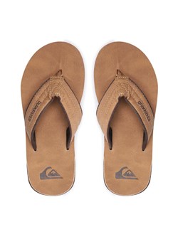 Quiksilver Japonki AQYL100623 Brązowy ze sklepu MODIVO w kategorii Klapki męskie - zdjęcie 181168862