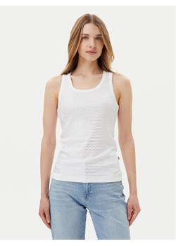 JOOP! Jeans Top Tunka 30046107 Biały Slim Fit ze sklepu MODIVO w kategorii Bluzki damskie - zdjęcie 181168901
