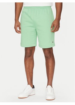 Lacoste Szorty sportowe GH9627 Zielony Regular Fit ze sklepu MODIVO w kategorii Spodenki męskie - zdjęcie 181168913