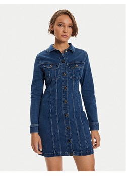 Lee Sukienka jeansowa Rider 112355125 Niebieski Slim Fit ze sklepu MODIVO w kategorii Sukienki - zdjęcie 181168961